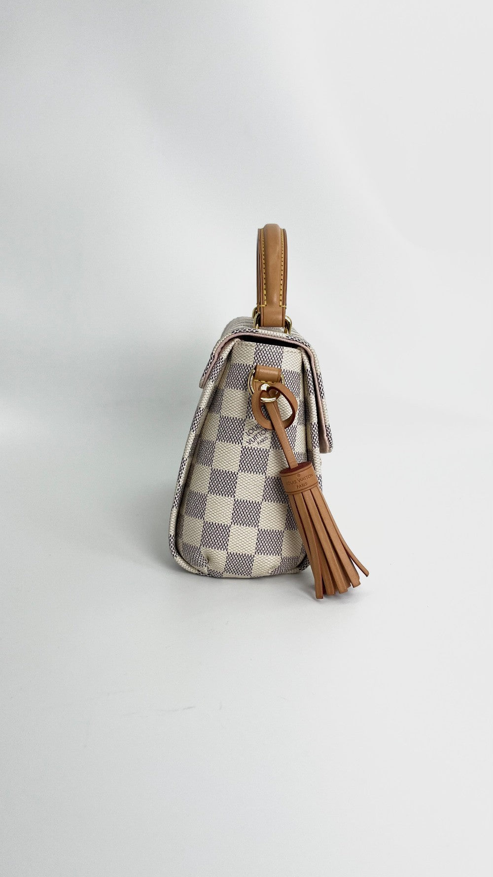 Like New. LV Croisette PM Damier Azur. Microchip|4807