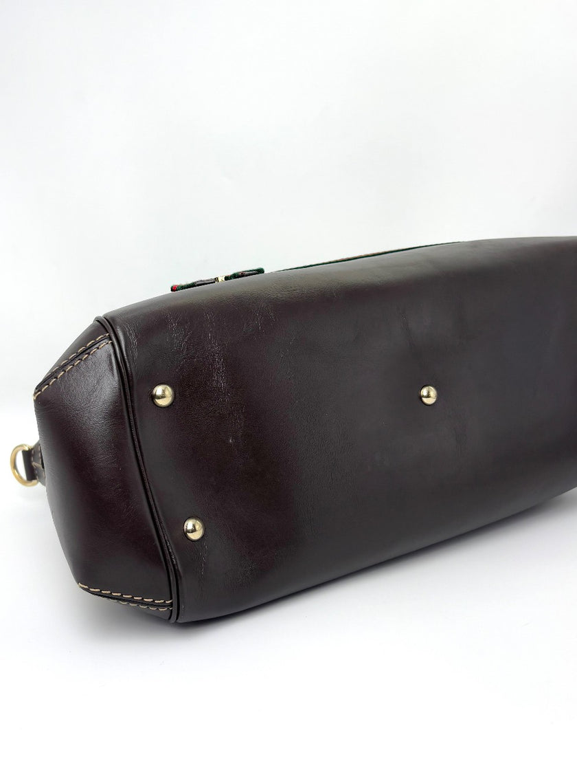 Preowned. Gucci Mayfair Bow Tote Canvass. 257349525040|6412