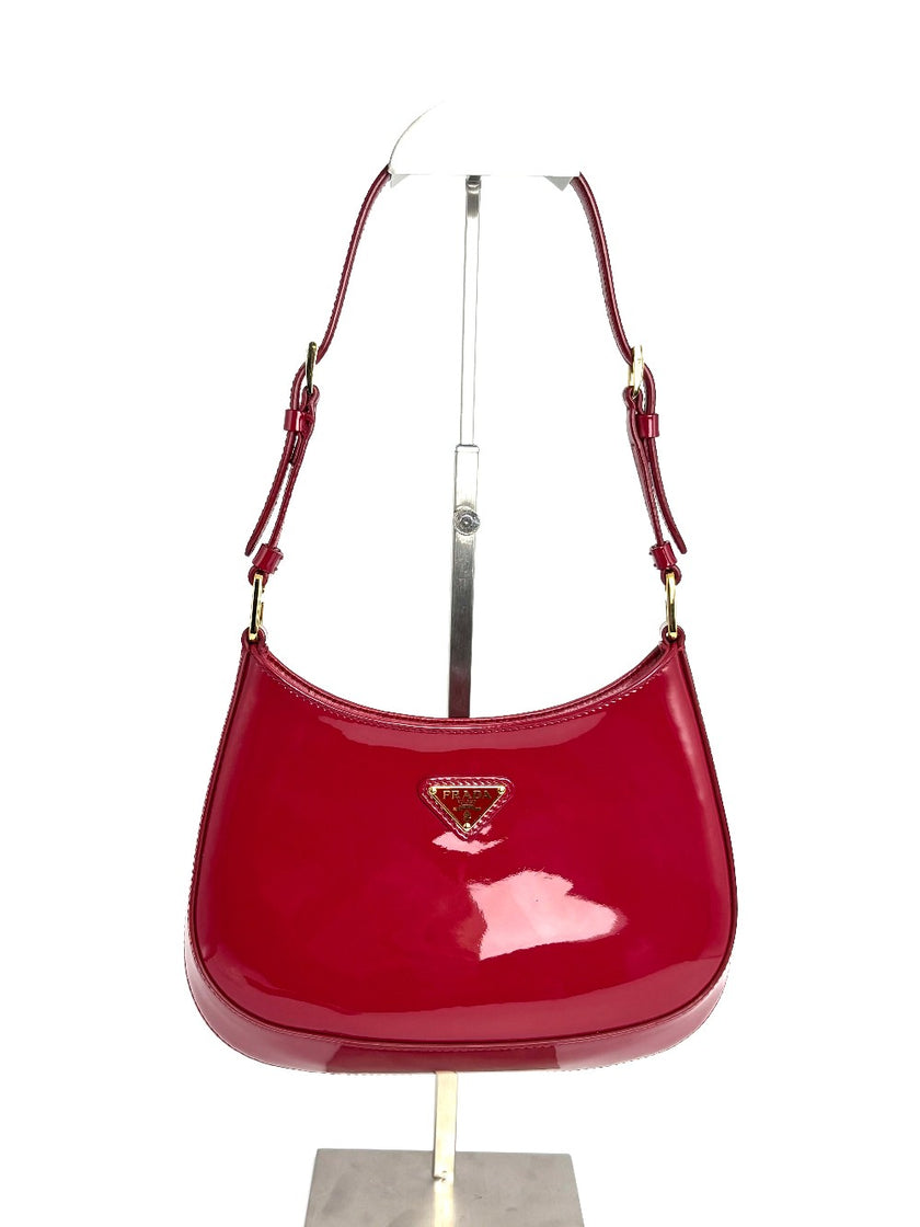 Preowned. Prada Cleo Small Cherry Patent GHW|12483
