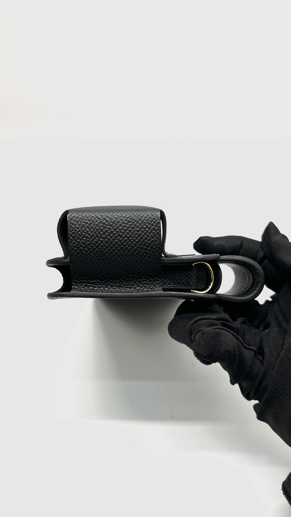 Brand New. Hermesway Phone Holder Black Epsom GHW. WM010MM|9338