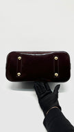 Preowned. LV Alma PM Amarante Monogram Venis Burgundy GHW. FL0181|14749