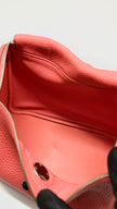 Preowned. Hermes Lindy 26 Rose Jaipur Togo PHW. XPY001BY|10490