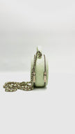Brand New. Chanel Quilted Round Handle With Care Vanity Chain Light Green Caviar GHW. 31775245|15540
