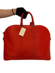 Like New. Lv Alma Epi GM XL Travel Bag Red|17222