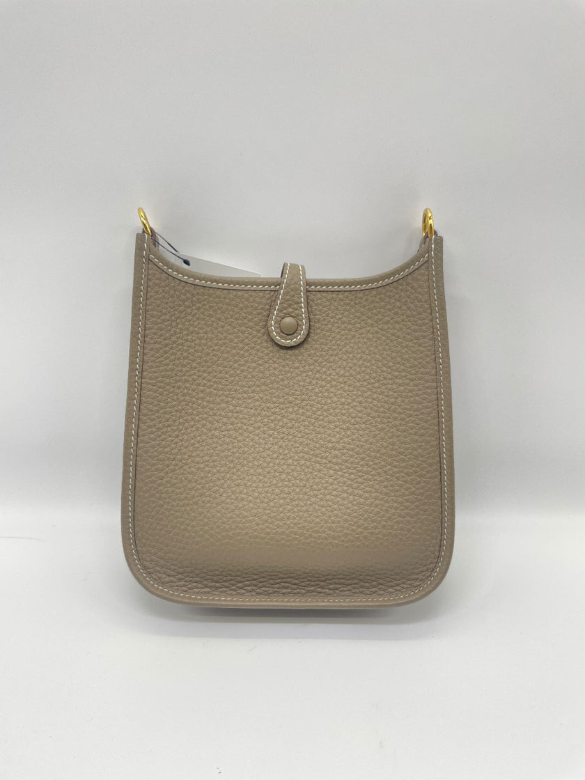 Unused. Hermes Evelyne TPM Etoupe Clemence GHW. WMN004KD|9067