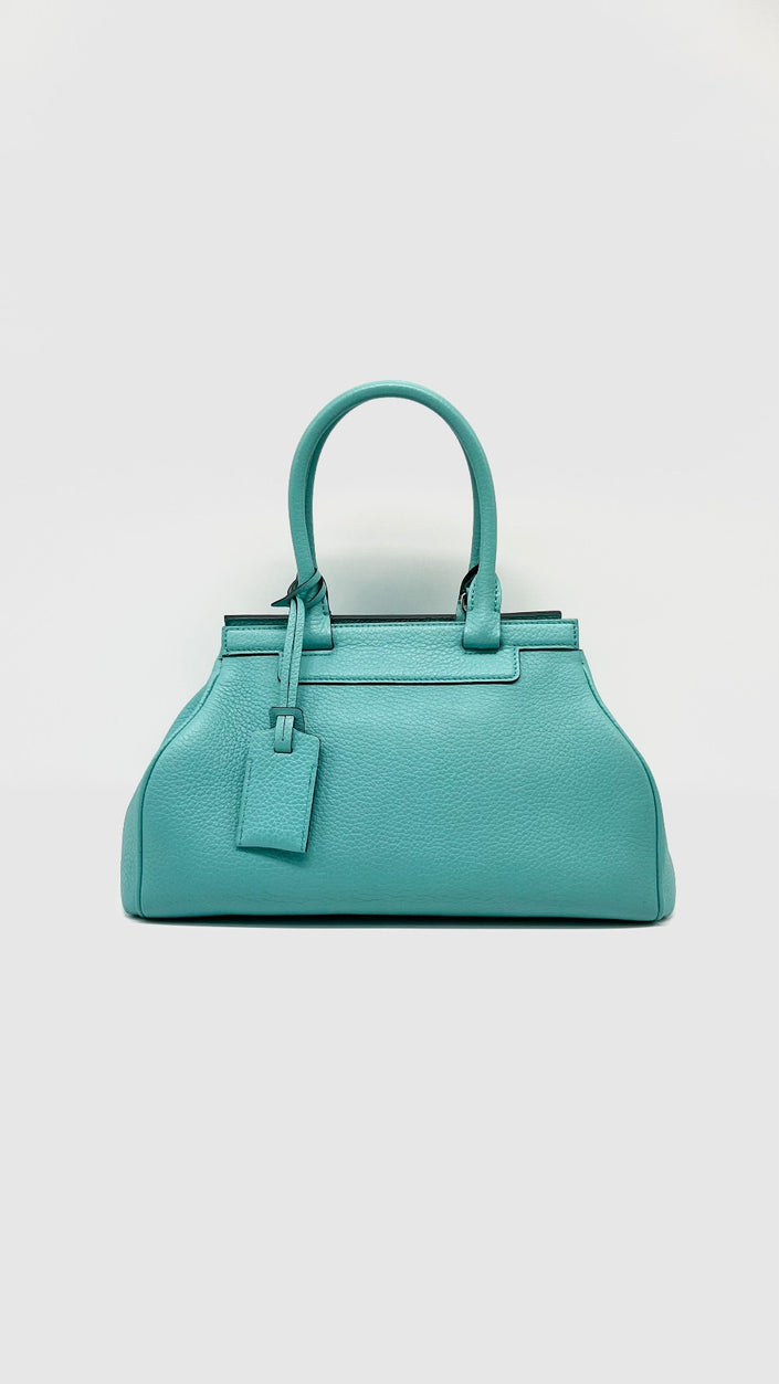 Preowned. Moynat Pauline Bag Turquoise|15049