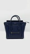 Preowned. Celine Nano Luggage Blue GHW|5057