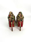 Like New. Louboutin Heel Snakeskin. 35|10723