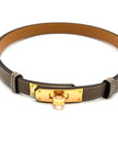 Brand New. Hermes Kelly Belt Etoupe RGHW. KAM440UH|17034