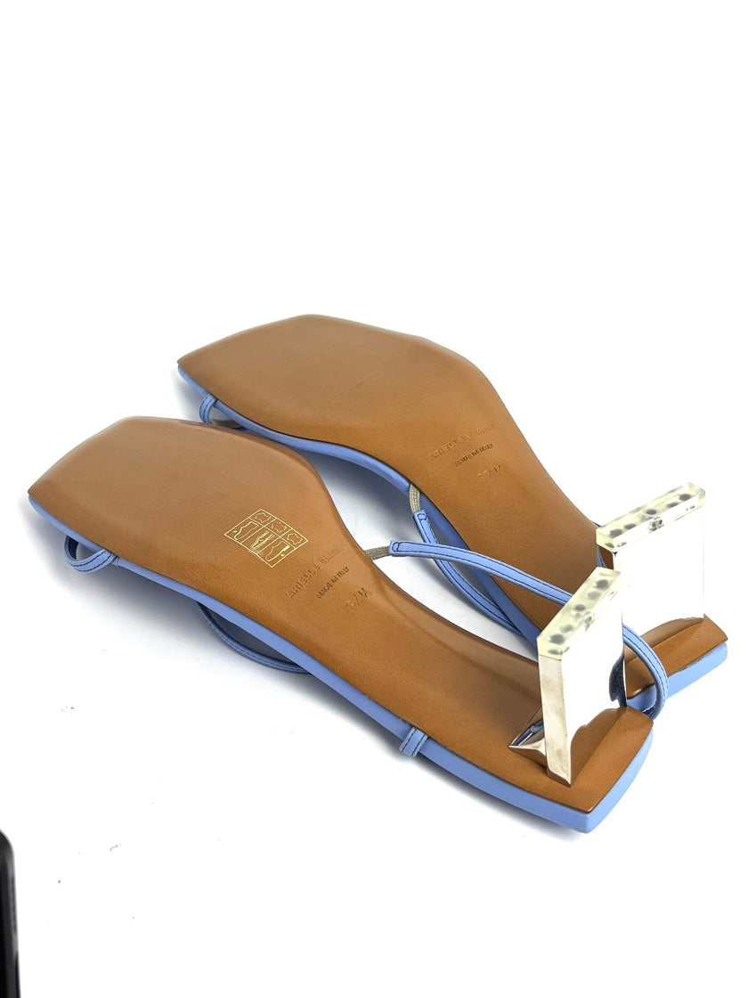 Brand New. Ariellebaron Low Heel Blue. 37.5|12772