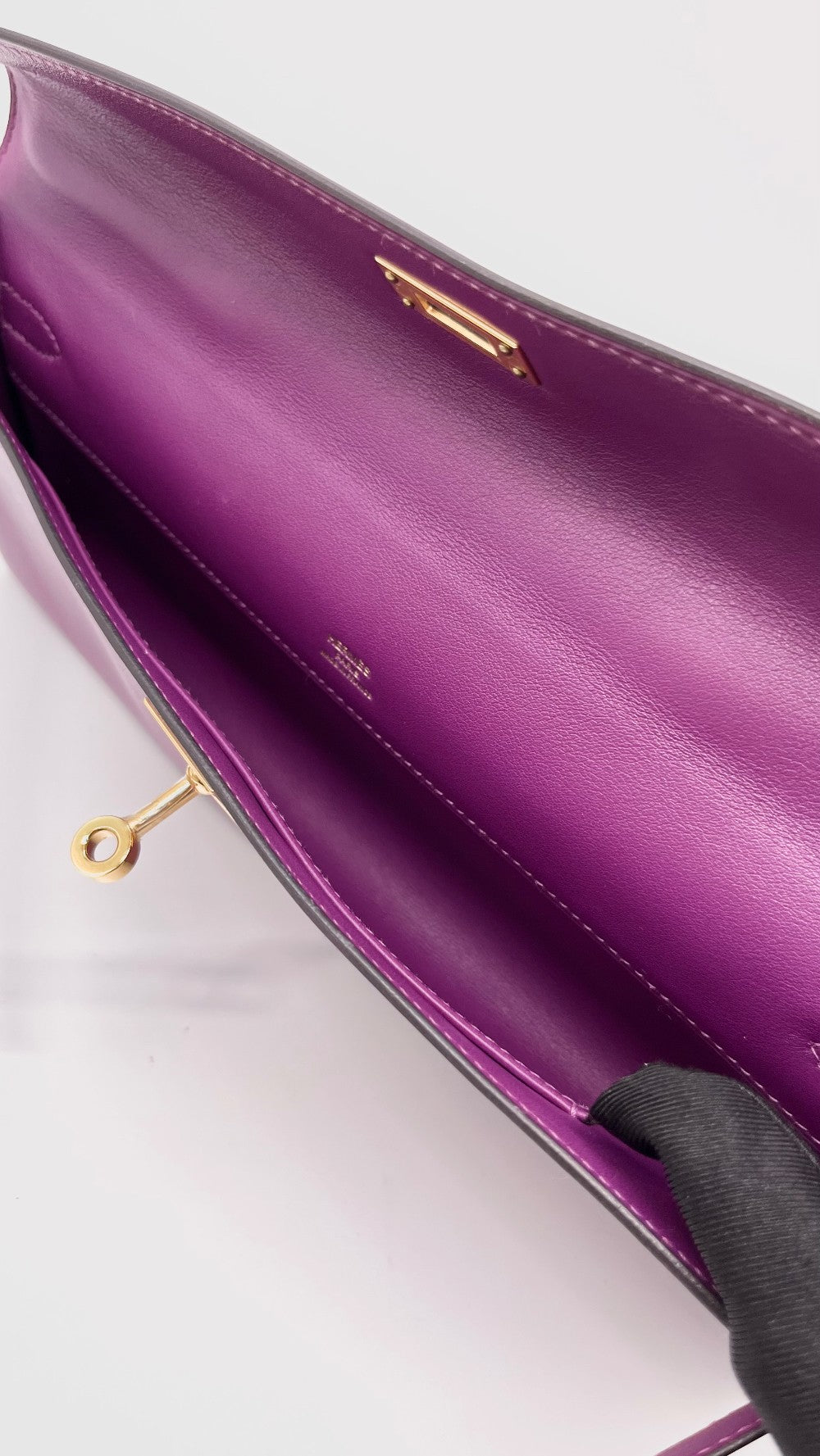 Preowned. Hermes Kelly Cut Anemone Swift GHW. DST006HP|14321