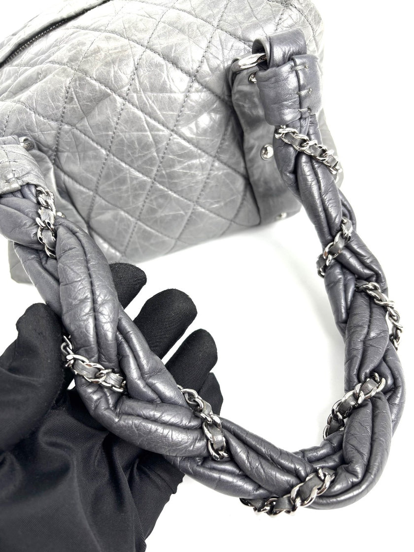 Preowned. Chanel Matelasse Vintage Gray. 10457941|4143