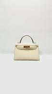 Preowned. Hermes Mini Kelly Nata Epsom GHW. BMM719PY|13736