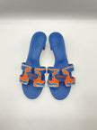 Brand New. Hermes Oasis Canvas Blue. 36|9166