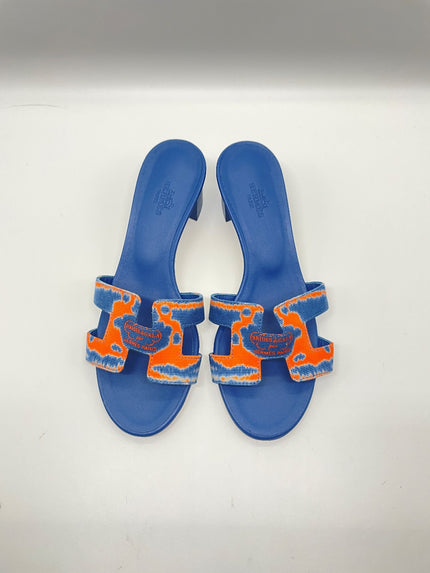 Brand New. Hermes Oasis Canvas Blue. 36|9166
