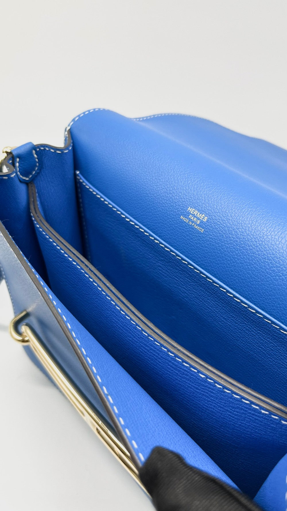 Preowned. Hermes Roulis 23 Blue Hydra Evercolor GHW. DHA003MM|11628