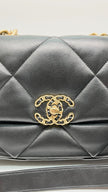 Brand New. Chanel C19 Flap Small Black Lambskin SHW/GHW. J7P5JPKG|10334
