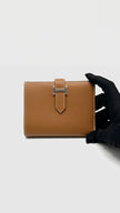 Brand New. Hermes Bearn Compact Wallet Gold Epsom PHW. BAI007DB|12986