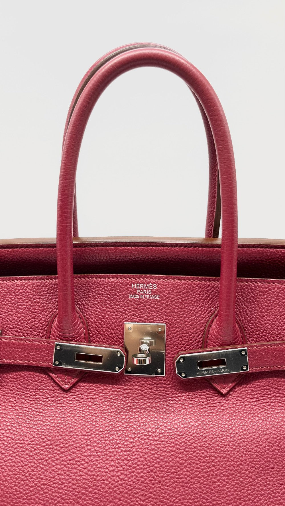 Preowned. Hermes Birkin 35 Rubis Togo PHW. N122|7767