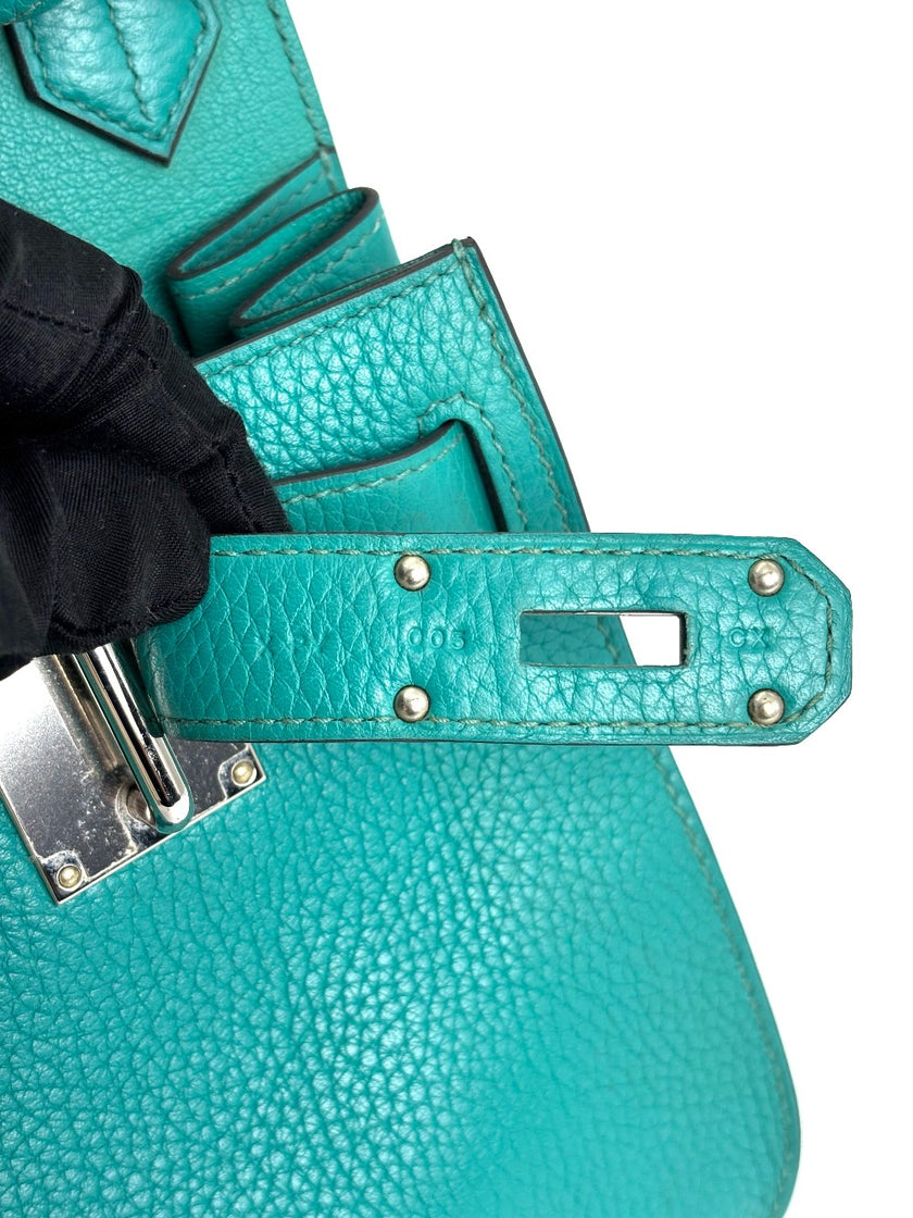 Preowned. Hermes Jypsiere 31 Blue Paon. XPY005CX|3907