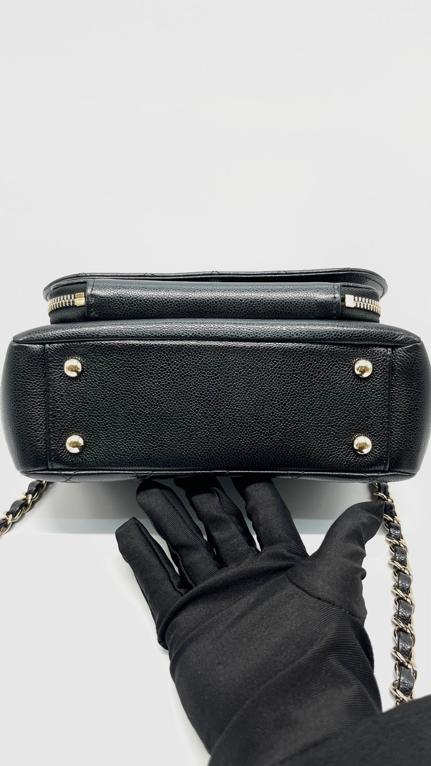 Preowned. Chanel Business Affinity Small Black GHW. UPEEN8GC|13831