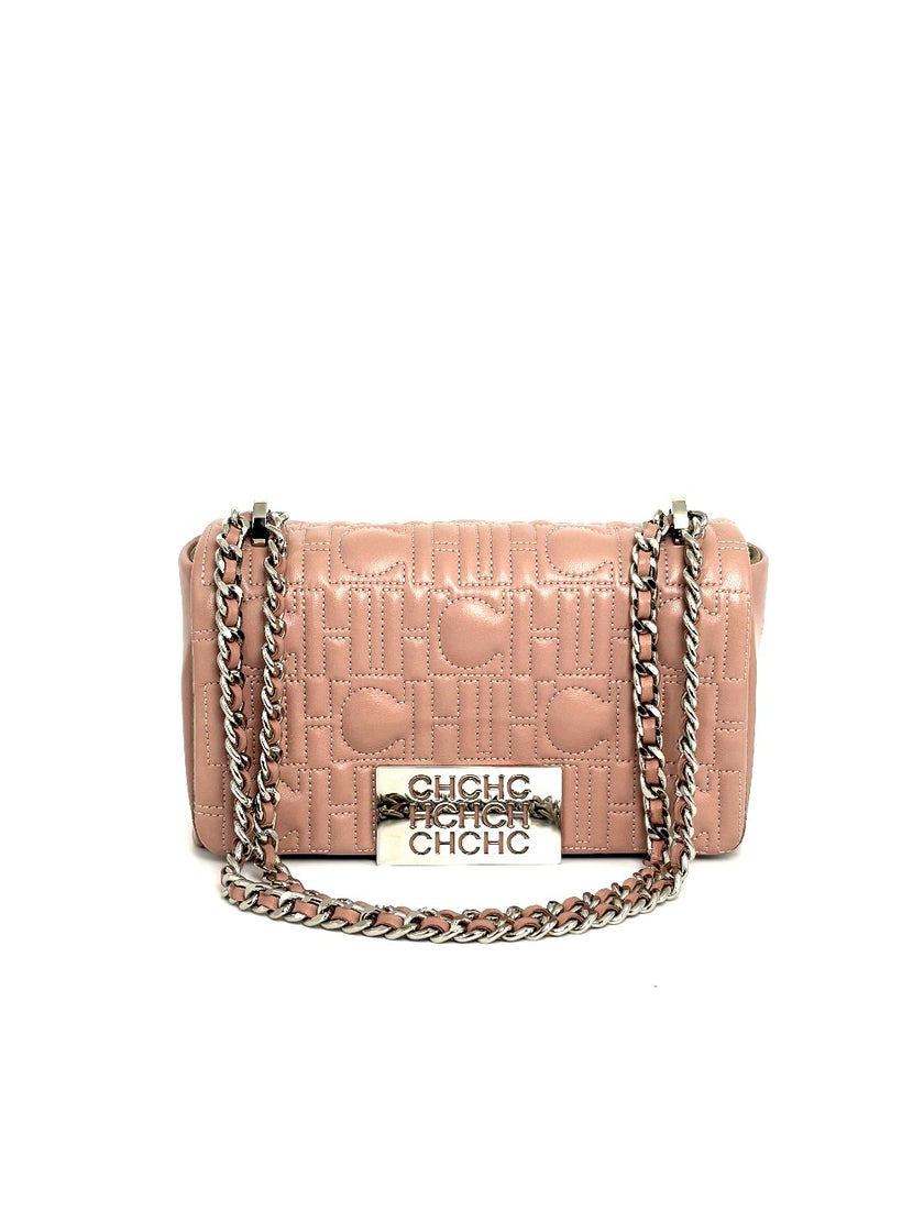 [SALE] Preowned. Carolina Herrera Bimba Flap Pink|11360