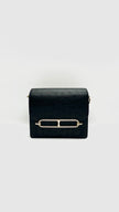 Preowned. Hermes Roulis 18 Black Ostrich GHW. ZST468ZI|15598