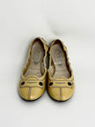Preowned. Tods Dolls Shoes Yellow. 39|12838