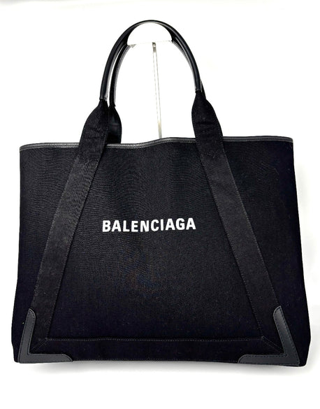 Preowned. Balenciaga Cabas Tote Black. 339936-1090-W-002129|9508