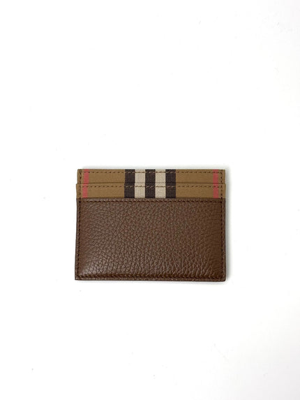 Brand New. Burberry Card Holder Canvass Brown|6775