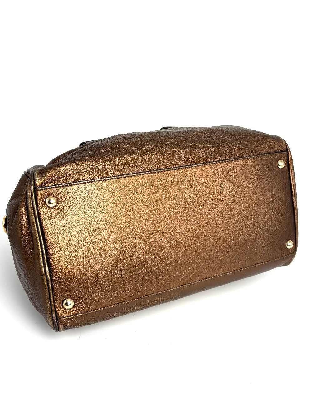 Preowned. Ferragamo Boston Bag Bronze|13266