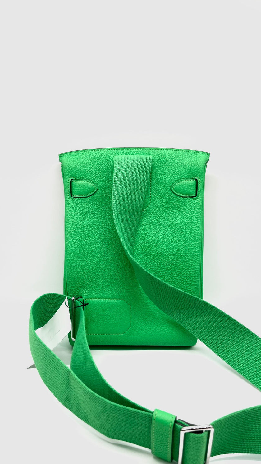 Brand New. Hermes Hac A Dos Togo Vert Comics PHW. WIS884KT|7976