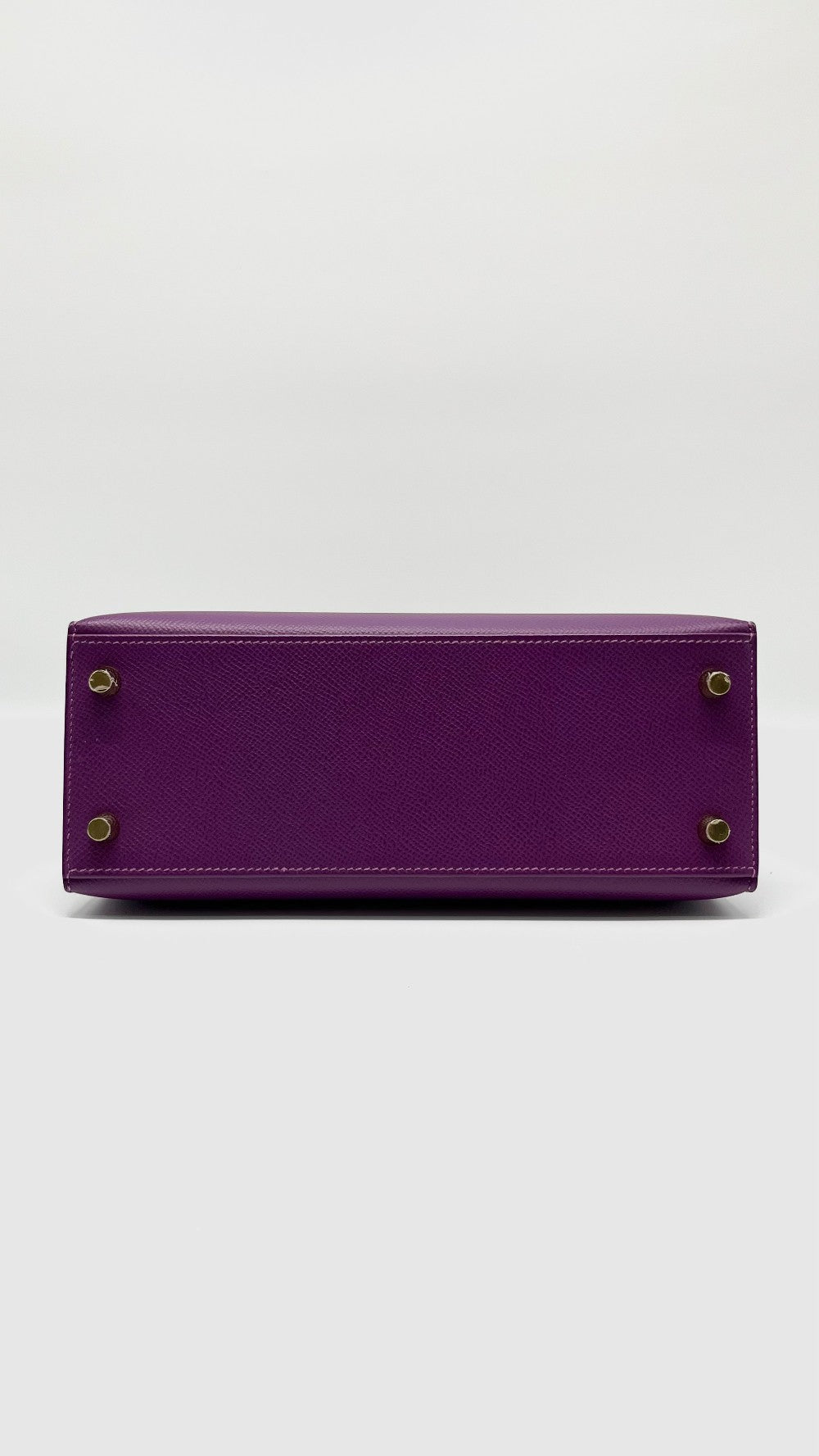 Unused. Hermes Kelly 25 Anemone Sellier Epsom GHW. DST759IH|8281