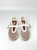 Brand New. Alaia Ballet Flats Fishnet Patent White Calfskin. 37|7356