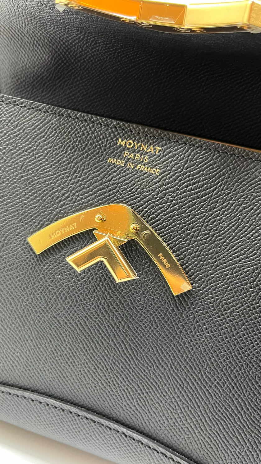 Brand New. Moynat Gabrielle BB Calfskin Black GHW|5076