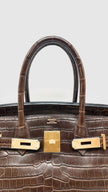 Preowned. Hermes Birkin 30 Havane Crocodile Niloticus. G2931.Z|11550