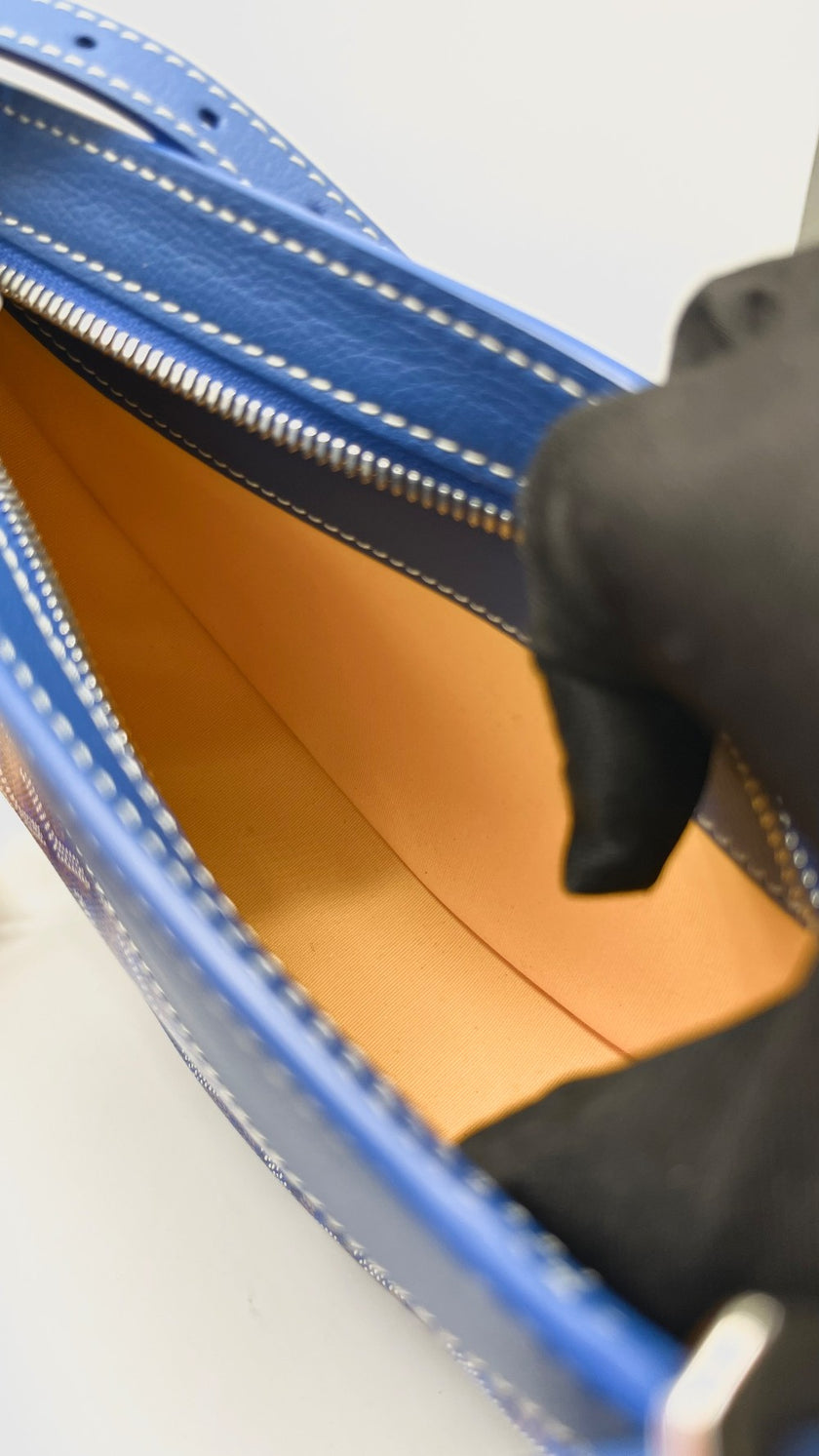 Brand New. Goyard Hirondelle Blue|11822