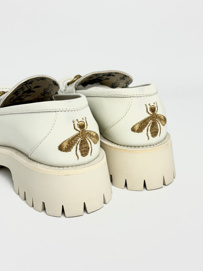 Brand New. Gucci Loafers White. 37|12165