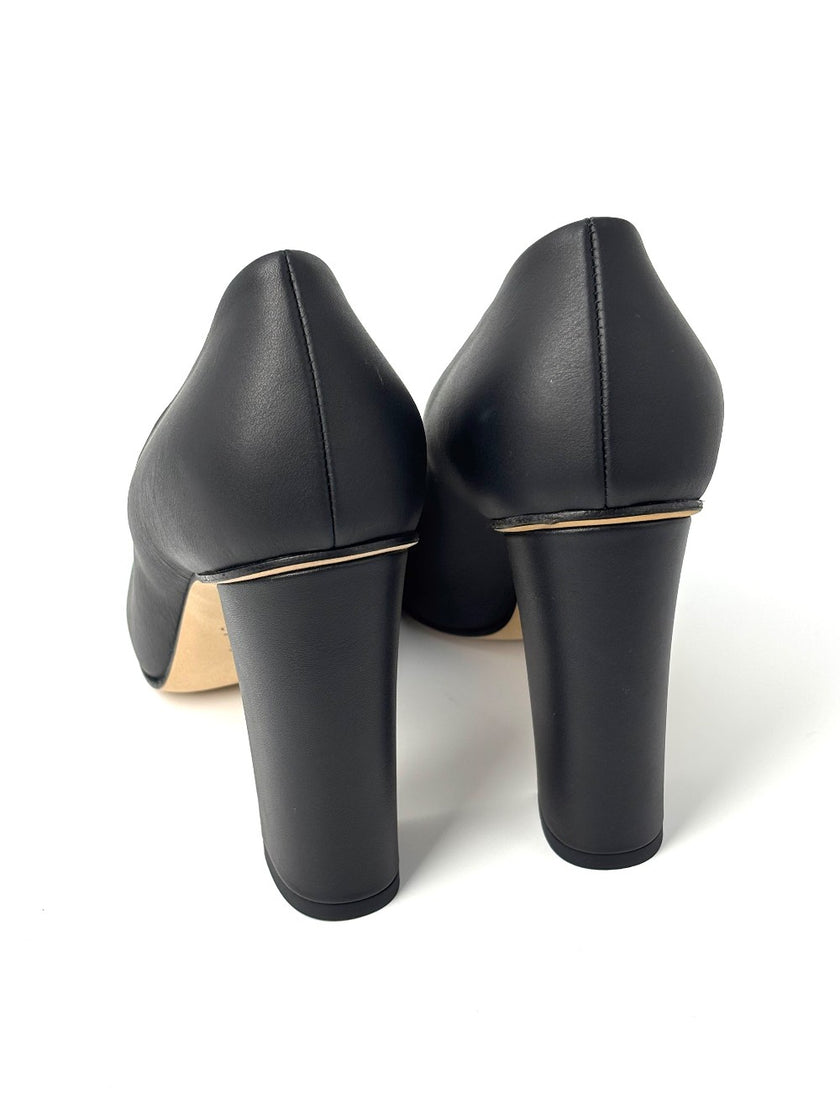 Brand New. Gucci Horsebit Heels Black. 37.5|8946
