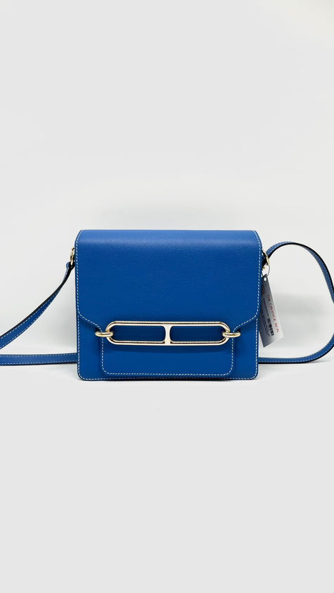 Preowned. Hermes Roulis 23 Blue Hydra Evercolor GHW. DHA003MM|11622