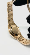 Preowned. Rolex Daydate Pink Computer Dial With Diamonds Full RG Oyster Bracelet 36 MM 14 Links|14366