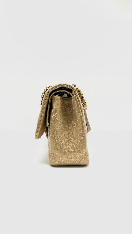 Preowned. Chanel Jumbo Double Flap Gold Caviar GHW.20619091|9848