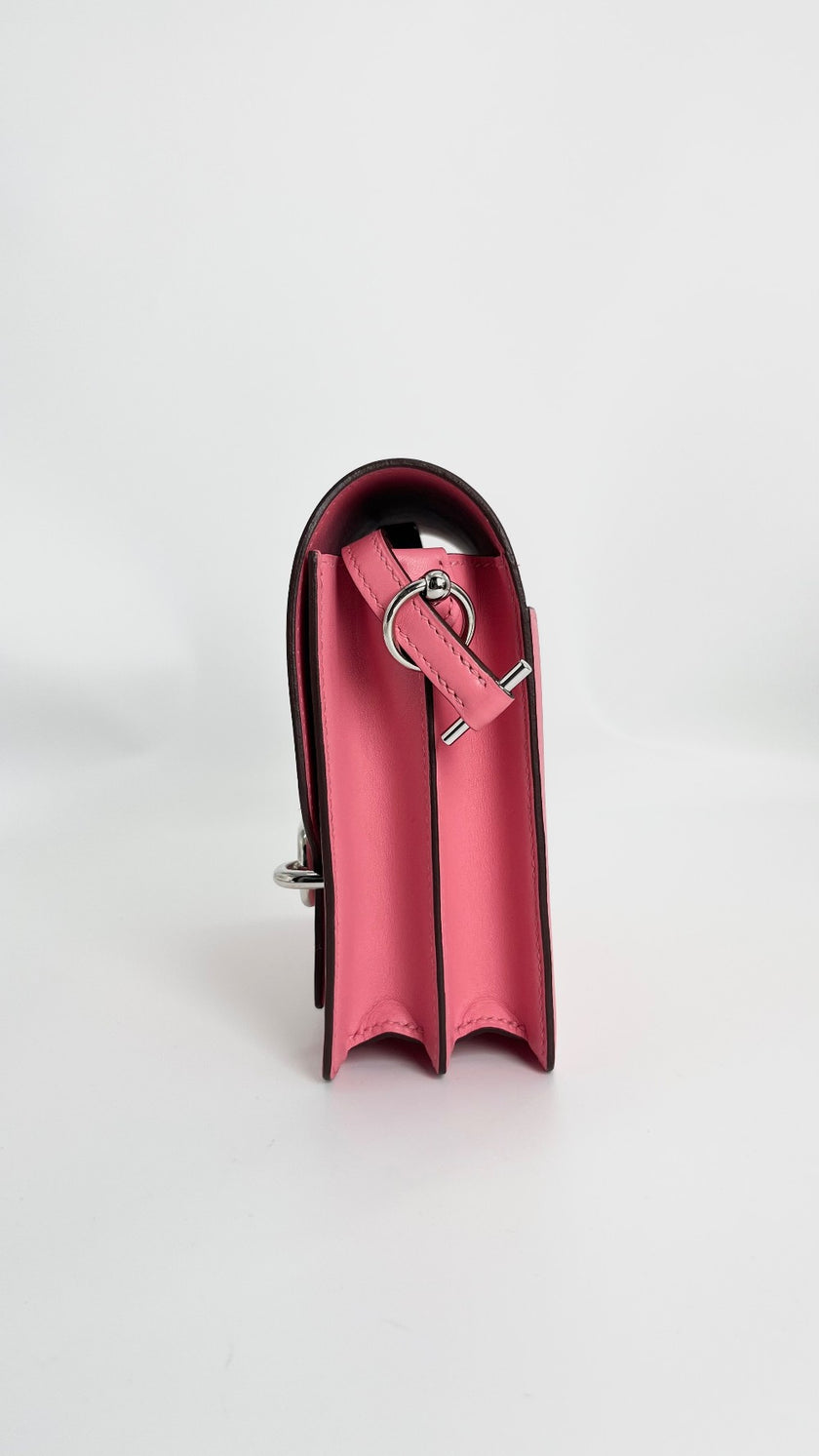 Brand New. Hermes Roulis 18 Rose Azalee. BHA455UP|3863