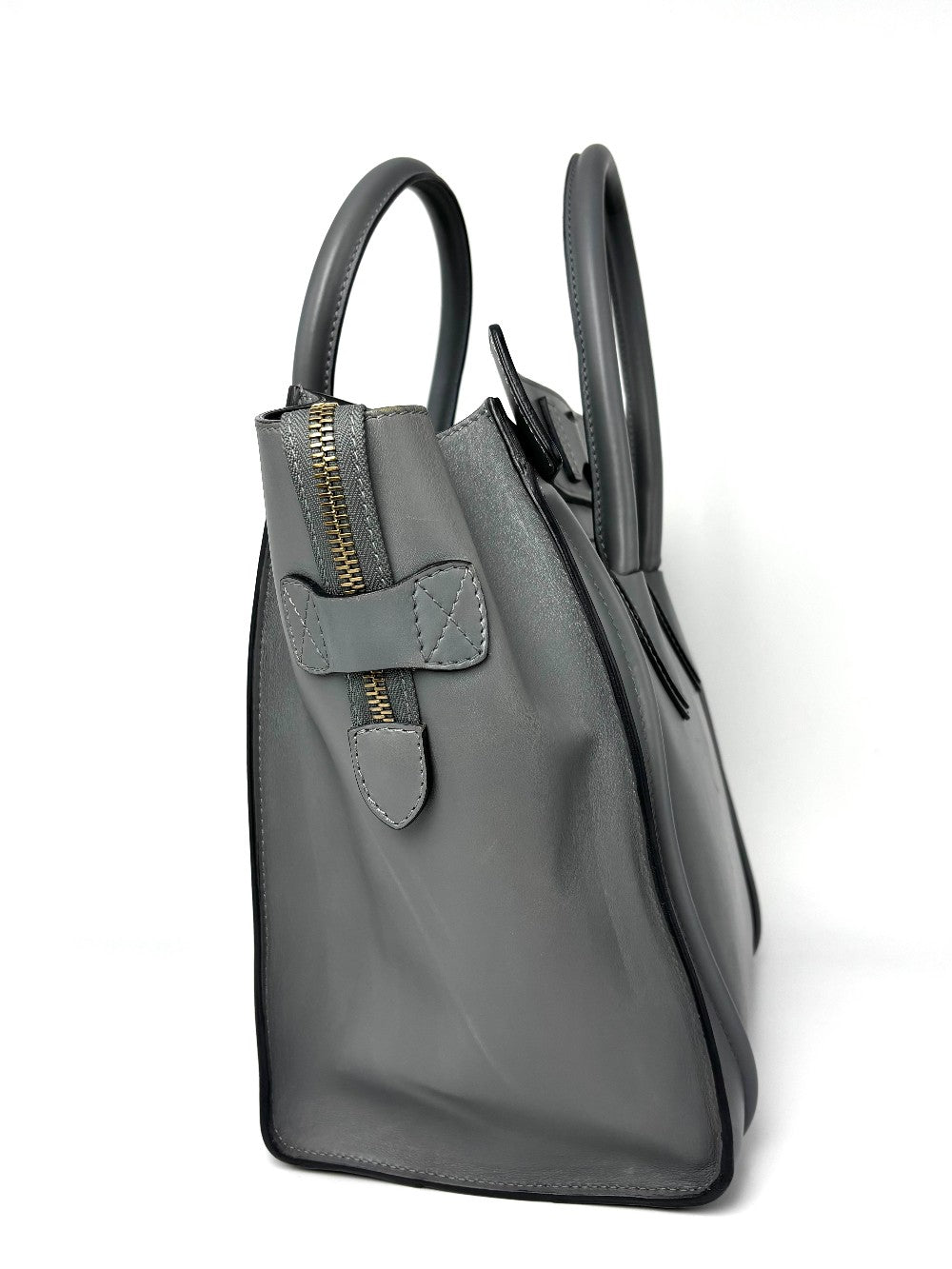 Preowned. Celine Mini Luggage Gray. FGA0152|9504