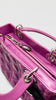 Preowned. Dior Lady Dior Medium Cannage Magenta Pink SHW. 08 MA 0122|12000