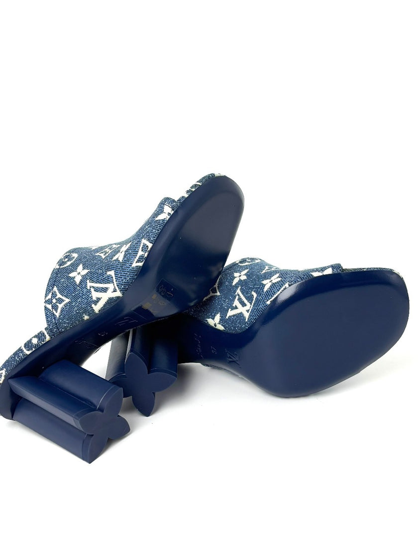 Brand New. LV Sandals Denim. 37|7503