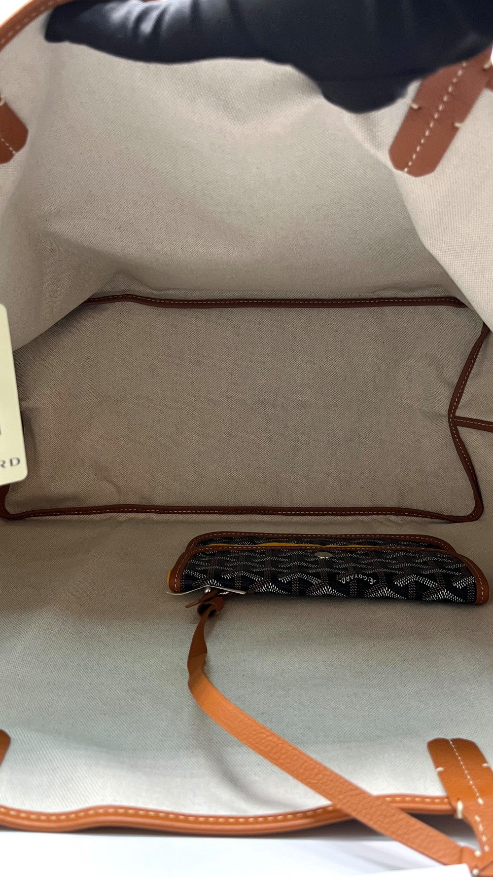 Brand New. Goyard St. Louis GM Black/Tan. ADM120230|10147