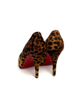 Like New. Louboutin Open Toe Flats Leopard. 35.5|10670