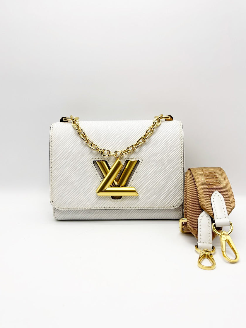 Preowned. LV Twist White PM Epi GHW. AR2200|17947