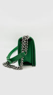 Preowned. Chanel Leboy Old Medium Green Caviar SHW. 30028279|16081